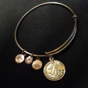 Alex and Ani Gold Charm Bracelet